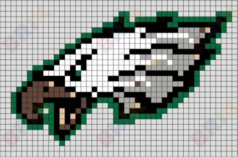 Browse by theme and level to find the design of your dreams! Philadelphia Eagles | Perler beads, Crochet football ...