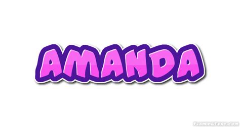 Amanda Logo Herramienta De Diseño De Nombres Gratis De Flaming Text