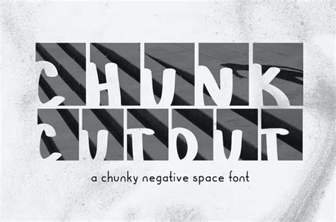 Chunk Cut Out Font Freedafonts