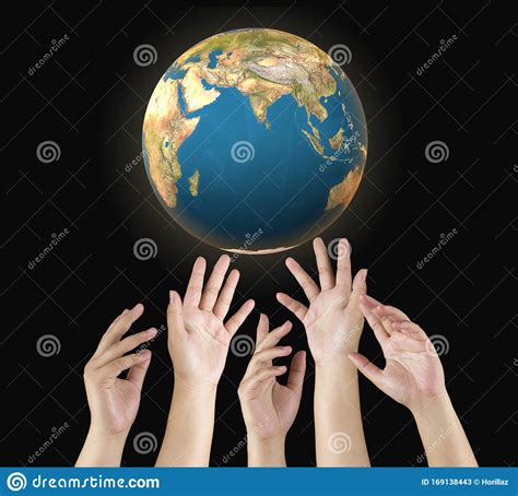 Human Hand Save The World To Protect Stock Image - Image of sustainable, protect: 169138443