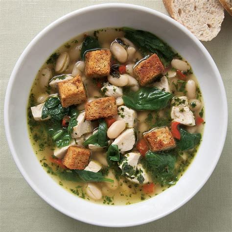 How to poach an egg. Chicken & Spinach Soup with Fresh Pesto Recipe - EatingWell