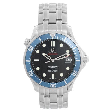 Omega Seamaster Stainless Steel Diver 300m Mens Watch 22208000 At