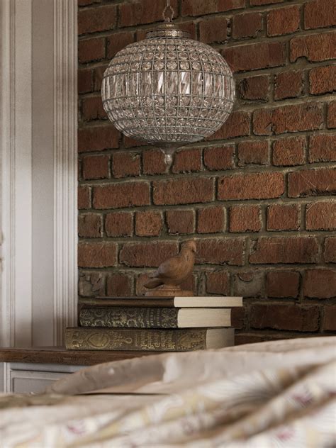 Bedroom With Brick Wall On Behance