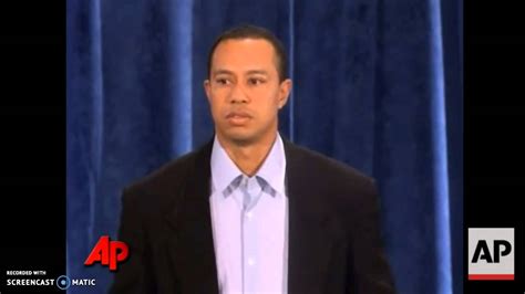 Tiger Woods Apology Youtube