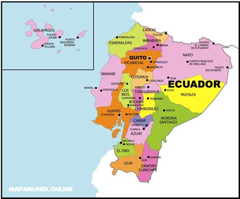 Mapas De Ecuador Mapa Del Ecuador Con Sus Regiones Kulturaupice