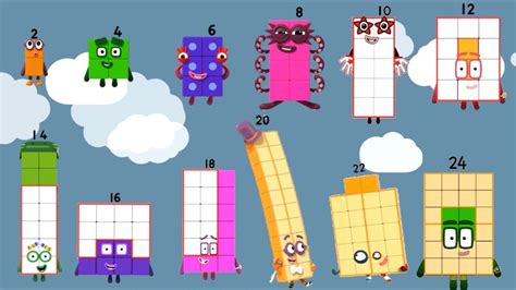 Easy To Learn 2 Times Table With Numberblocks Youtube