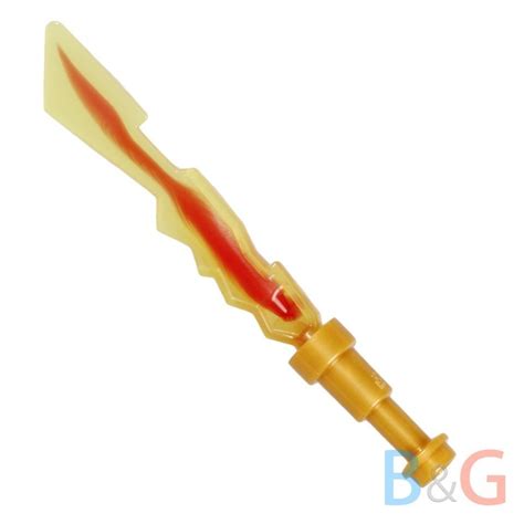 Lego Ninjago Fire Elemental Blade Kai Minifig Red Sword Weapon 70505
