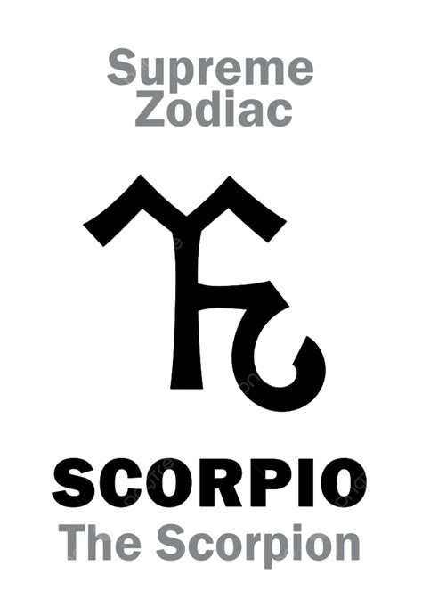 Astrologi Alfabet Scorpio Kalajengking Gaib Teritip Inferior Png Dan Vektor Dengan Background