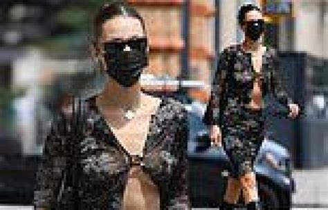 Bella Hadid Flashes More Than Just Midriff As She Goes Braless In A