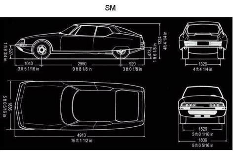 Citroen Sm Engineering Drawings The Car Hobby