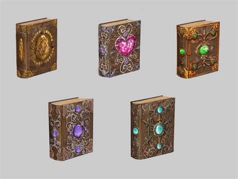 Magic Tomes By Jeanroux On Deviantart Fantasy Props Anime Jewelry
