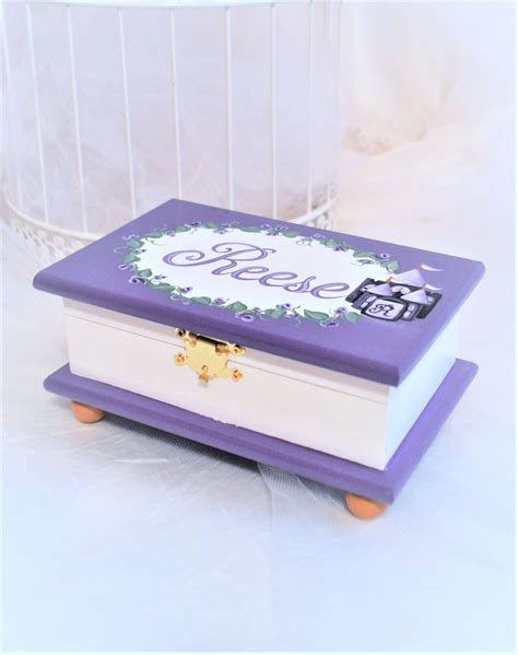 Personalized Jewelry Box For Girls Hand Painted Etsy Personalized