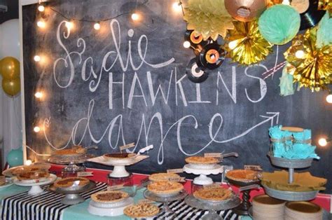 Super Cute Sadie Hawkins 50s Themed Dance With Pies For Food Sadie Hawkins Day Sadie