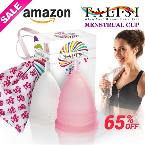 Talisi Menstrual Cups Period Cup Silicone Soft Cups With Sterilizer