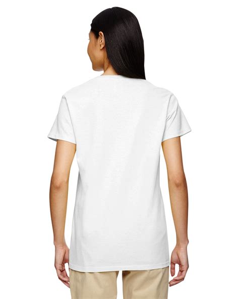 Gildan Ladies Heavy Cotton V Neck T Shirt Alphabroder
