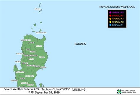 Dostpagasa Severe Weather Bulletin 9 For Typhoon