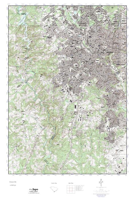 Mytopo Greenville South Carolina Usgs Quad Topo Map