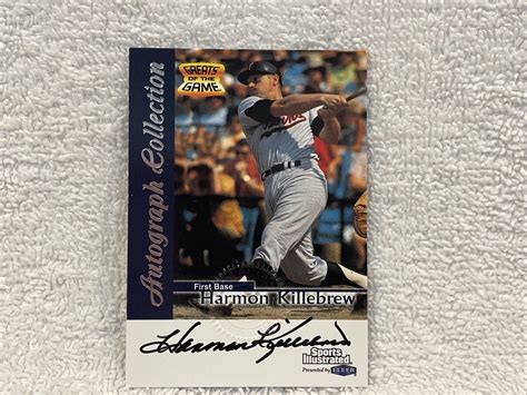 1999 Fleer Sports Illustrated Greats Of The Game Harmon Killebrew Auto