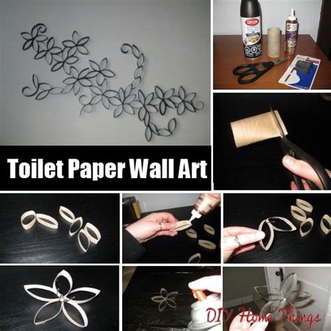 Splendid Diy Toilet Paper Roll Wall Art Diy Home Things