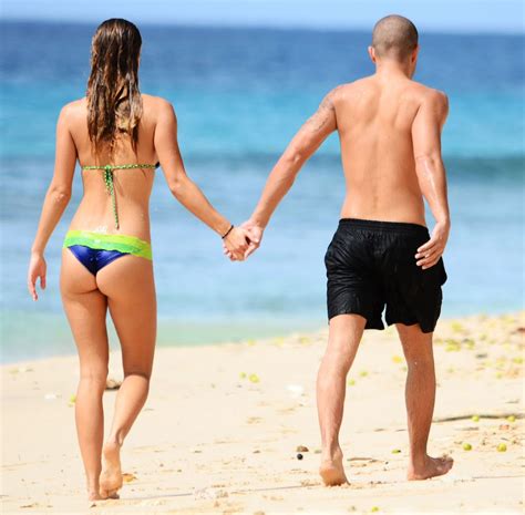 Photo Shirtless Max George Bikini Clad Nina Agdal Are A Beach Couple
