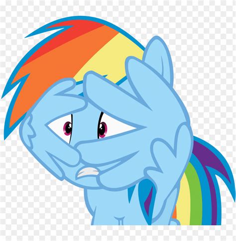 Free Download Hd Png Rainbow Dash Scared Vector Png Image With