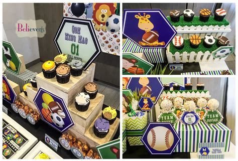 Sports Baby Shower Party Ideas Photo 1 Of 10 Catch My Party