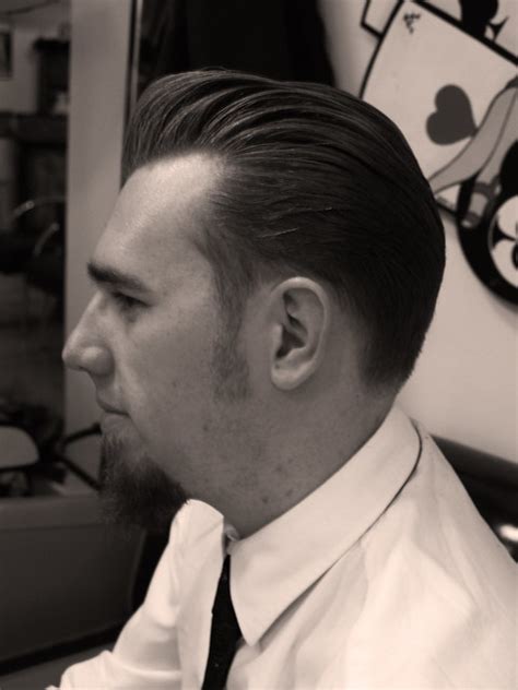 Ducktail beards start on the cheeks and comes down to a rounded point two to four inches below the chin. Haircut by Mr Ducktail | Flickr - Photo Sharing!