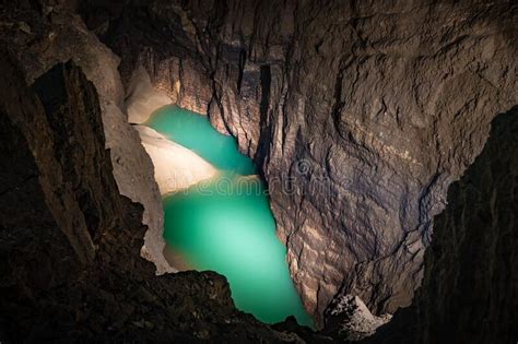 Lake In An Underground Cave Cave Interior Stock Photo Image Of