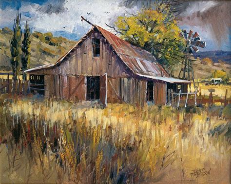 Landscapes Giclees David Jackson Studio Farm Paintings Watercolor