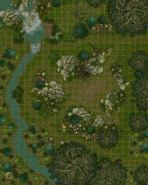 Forest Clearing In Dungeon Maps Fantasy Map Forest Map