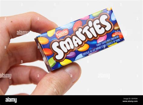 Holding Smarties Snack Size Box Stock Photo 41792293 Alamy