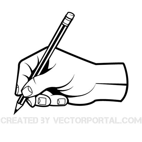 Hand With A Pen Ai Royalty Free Stock Vector Clip Art