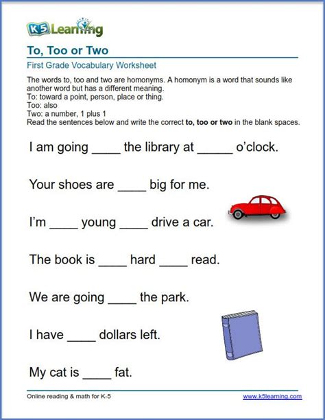 Grade 5 English Worksheets Match Phrases K5 Learning In 2020 Grade 6