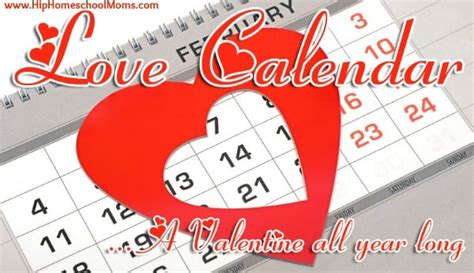 Love Calendar Valentines Day Craft Hip Homebabe Moms