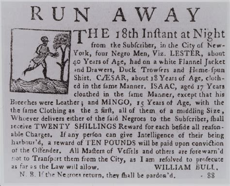 Runaway Slave Advertisement Nypl Digital Collections