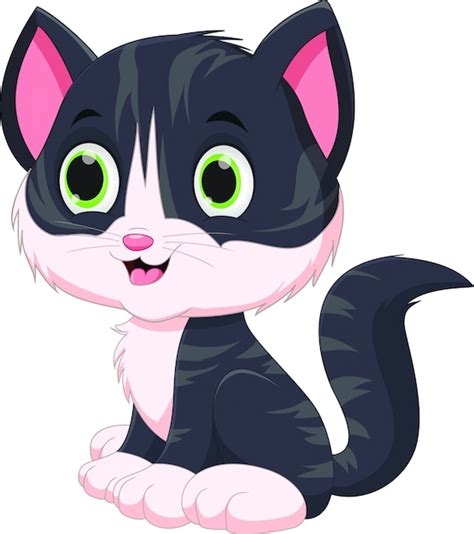 Dibujos Animados De Gato Vector Premium