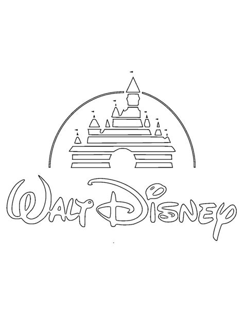 Cliparts drawings silhouettes cliparts coloring pages icons all images. Walt Disney logo color page | 1001coloring.com