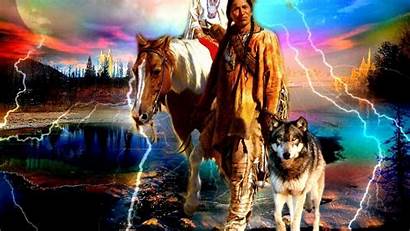 Native Wolf American Indian Horse Desktop Wallpapers