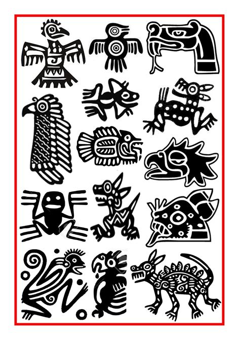 Aztec Symbols 1 Aztec Aztec Symbols 1 Aztec Symbols Mayan Art