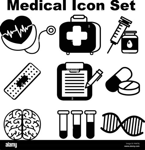 Icon Design For Medical Equipments Illustration Stock Vector Image