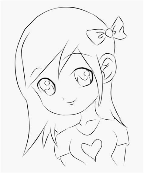 Anime Clipart Easy Anime Chibi Girl Drawing Easy Transparent