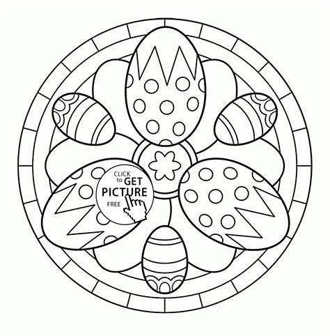 47 Free Printable Easter Egg Mandala Coloring Pages Pics Color Pages