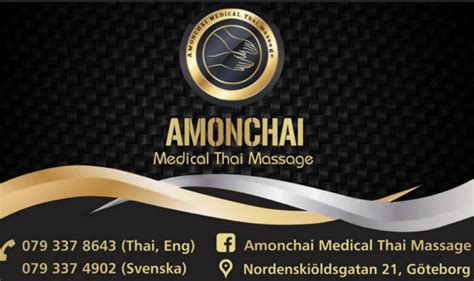 Amonchai Medical Thai Massage Göteborg Bokadirekt