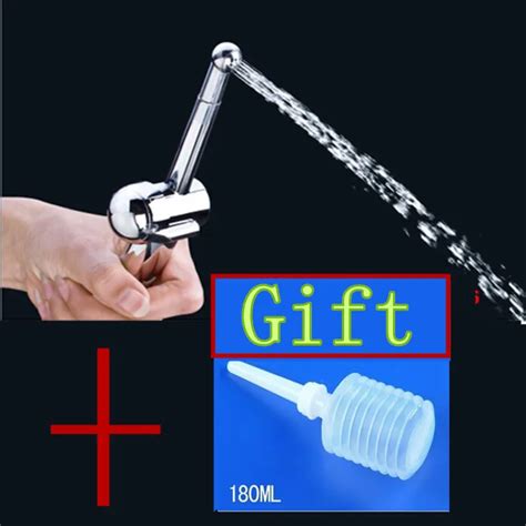 2 In 1 Set Anal Cleansing Vaginal Washing Enema Bidet Shower Head Gay Anal Sex Toys Sex Products