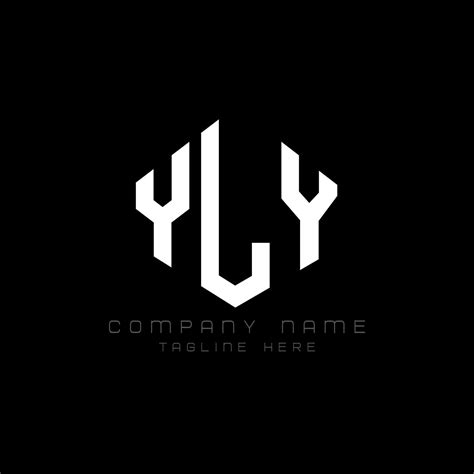 Diseño De Logotipo De Letra Yly Con Forma De Polígono Diseño De Logotipo En Forma De Polígono Y