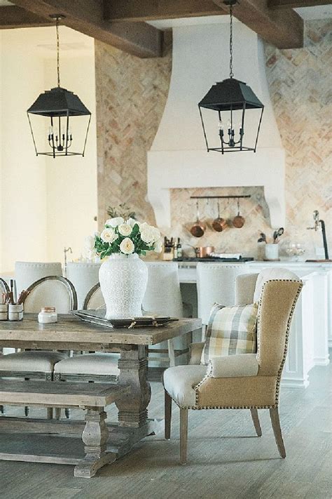 Here are top 12 ideas that exude a specific country and natural charm. Rustic Elegant French Farmhouse Dining Ideas - Hello ...