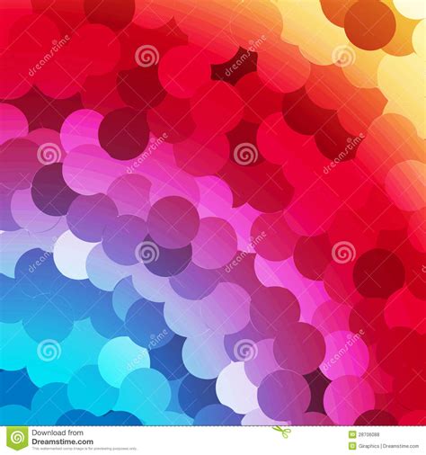 Abstract Rainbow Circles Background Stock Vector Illustration Of