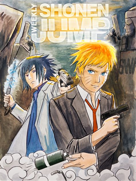 Naruto Weekly Shonen Jump Cover By Prosetisen On Deviantart