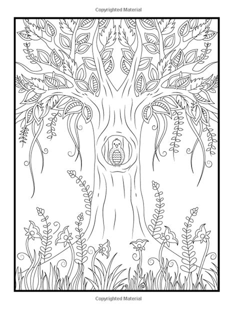 Enchanted Forest Adult Coloring Coloring Pages