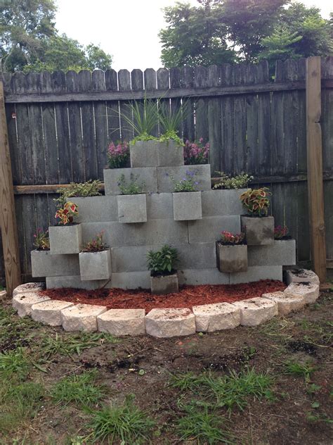 Cinder Block Garden Wall Our Newest Addition To The